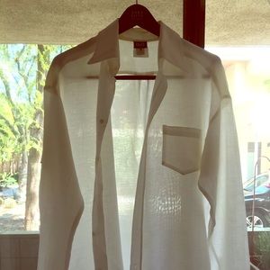 Men’s D&G white , long sleeved shirt